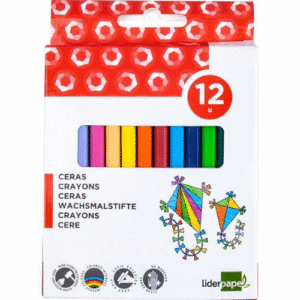 Ceras de Colores para Niños – Caja 12 colores brillantes