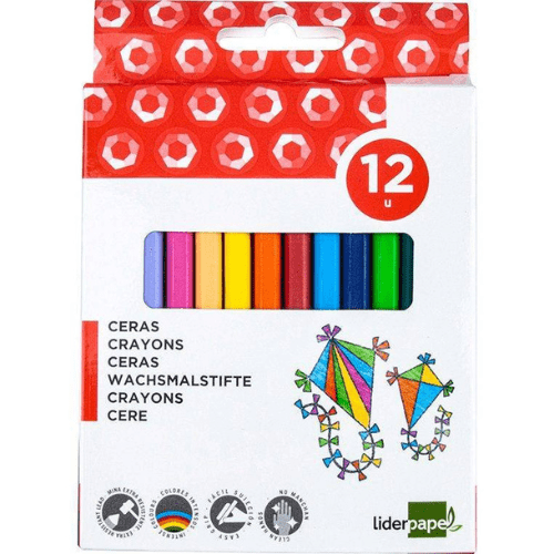 Ceras de Colores para Niños – Caja 12 colores brillantes